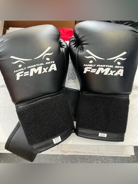F-MxA Kids Black Boxing Gloves - Family Martial Arts